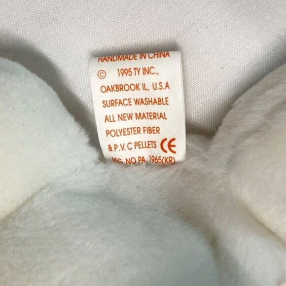 Ty Beanie Babies Extremely Rare *1995 Magic The Dragon *PVC *Tag Errors *Mint - Picture 8 of 10